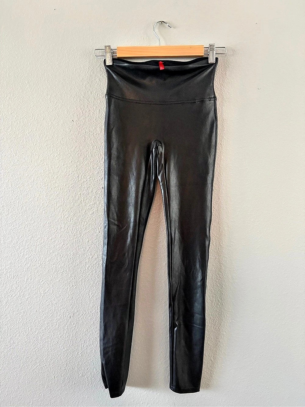 SPANX Faux Leather Leggings Black